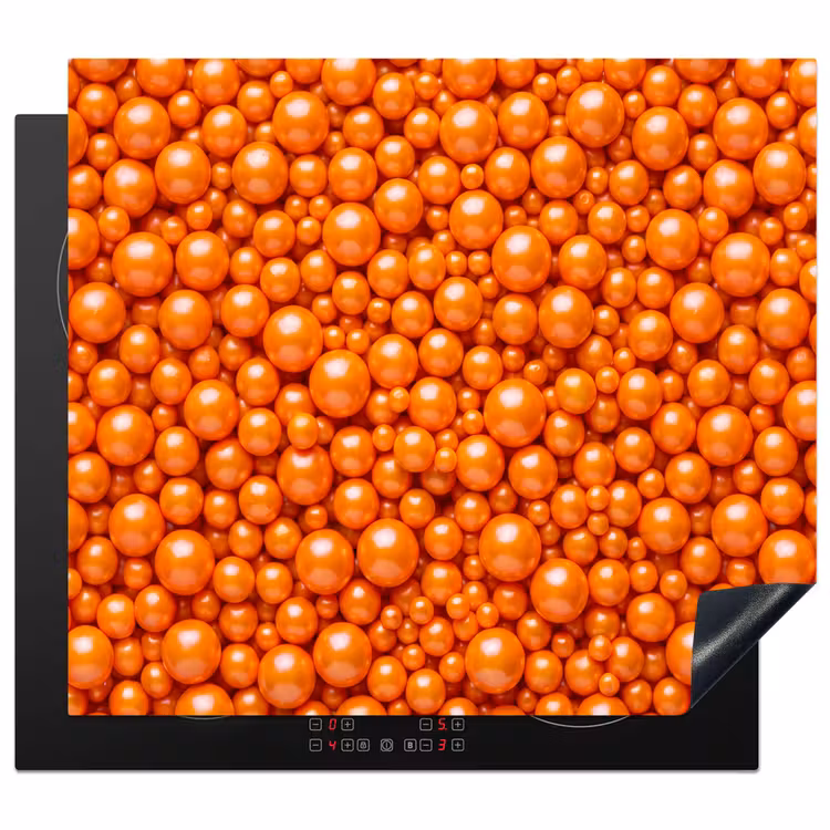 Herdabdeckplatte - Süßigkeiten – Orange – Muster — 1