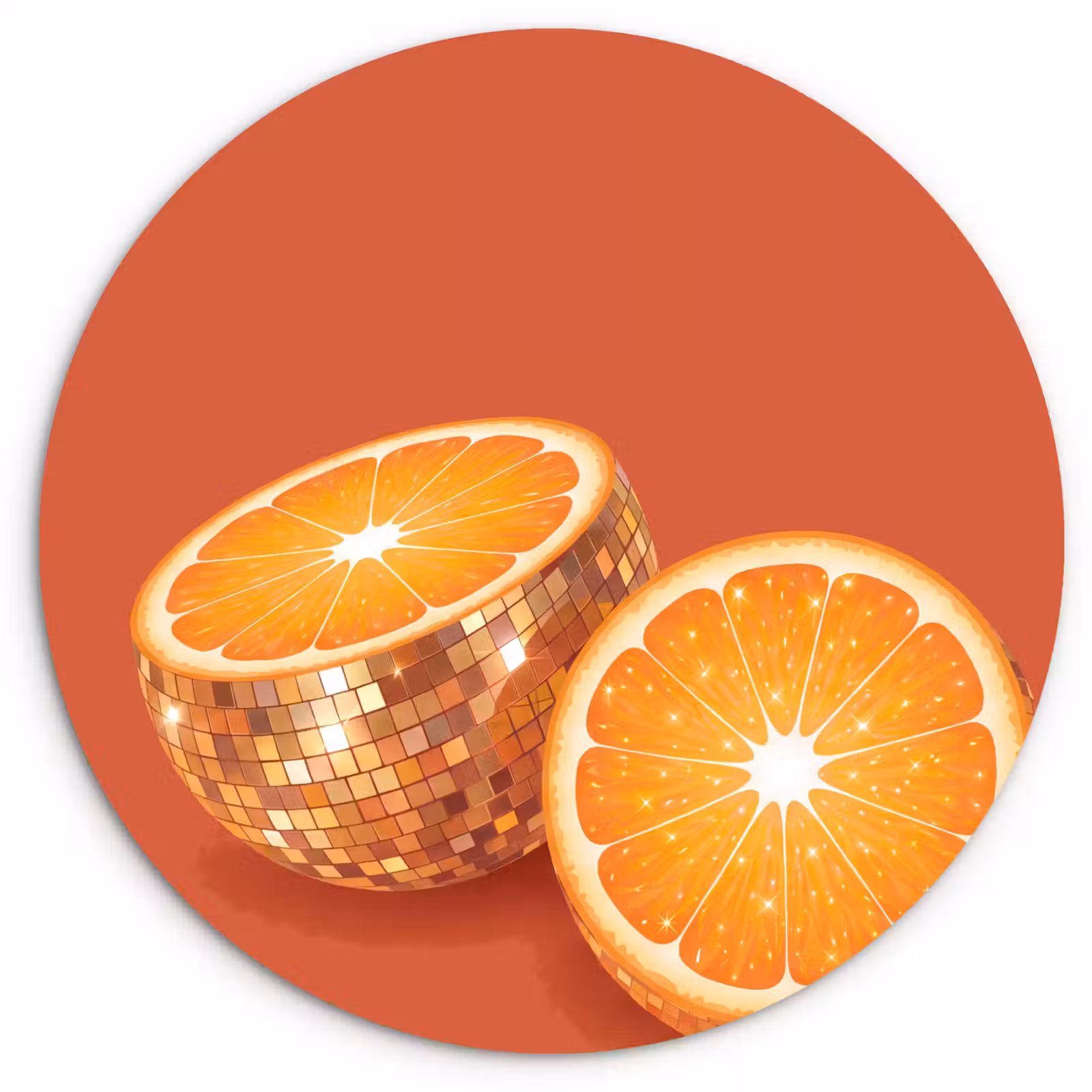 Forexbild Rund - Früchte – Disco – Gold — 1