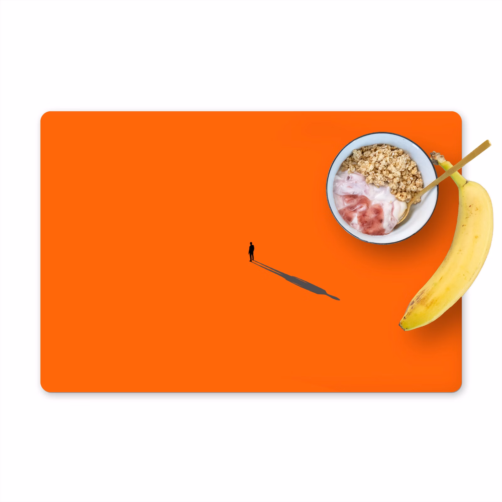 Tischset - 6 Stück - Person – Schatten – Orange — 1