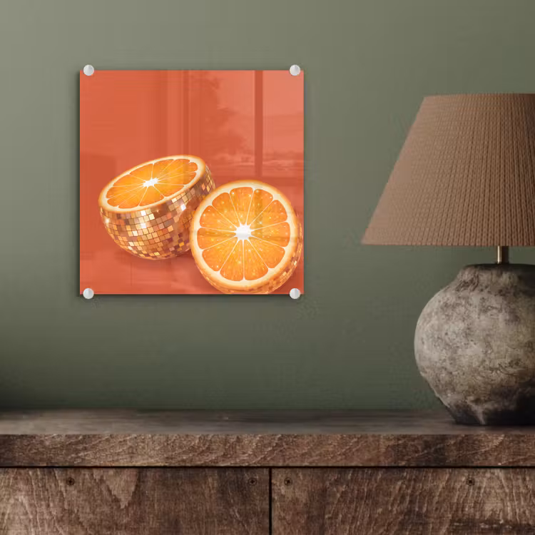 Glasbild - Früchte – Disco – Gold — 4