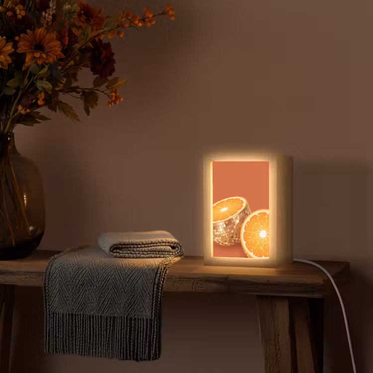 Personalisierte Lightbox - Früchte – Disco – Gold — 3