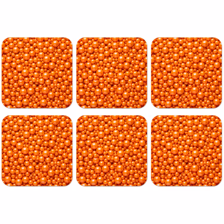 Untersetzer​ - Süßigkeiten – Orange – Muster — 1