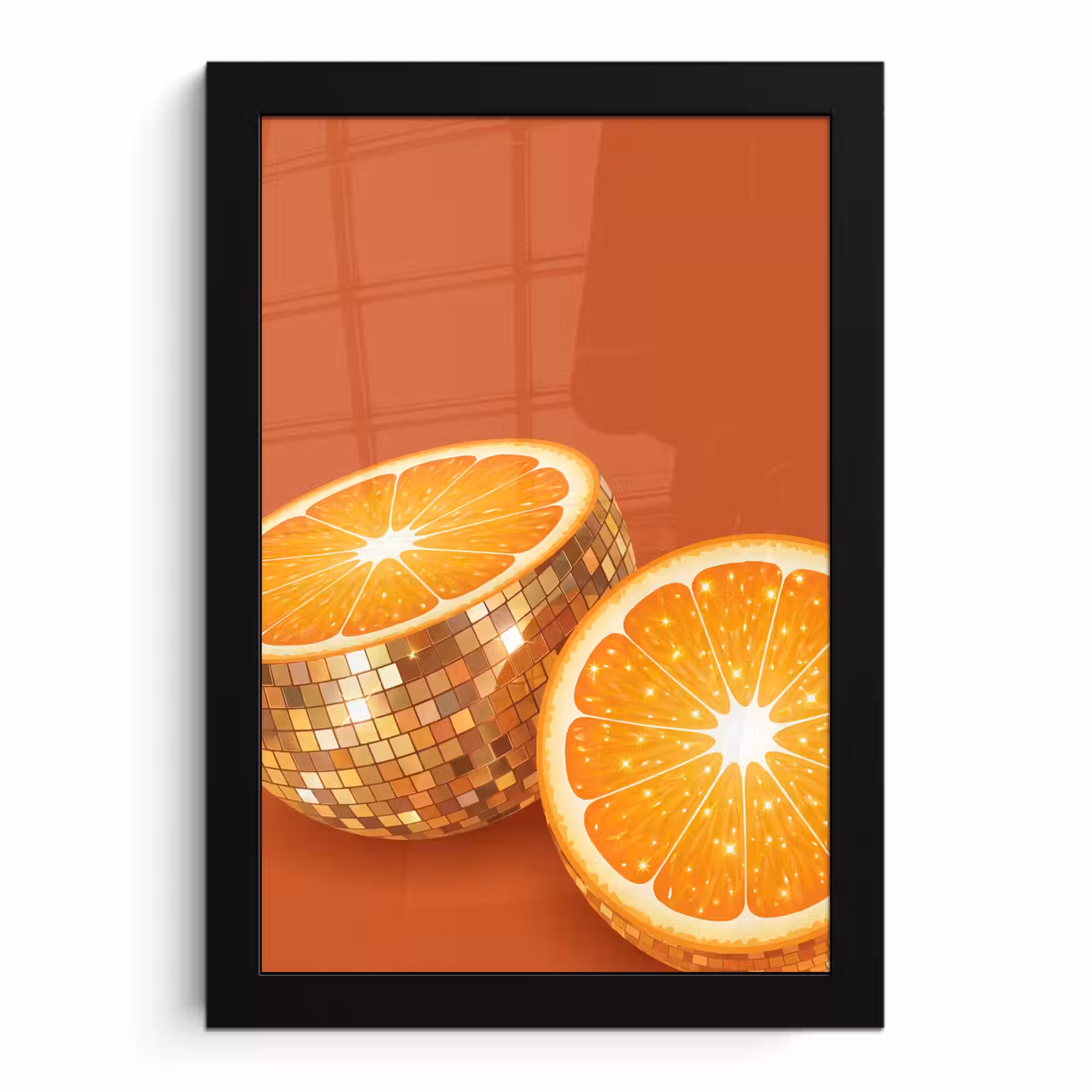Bilder mit Rahmen - Früchte – Disco – Gold — 1