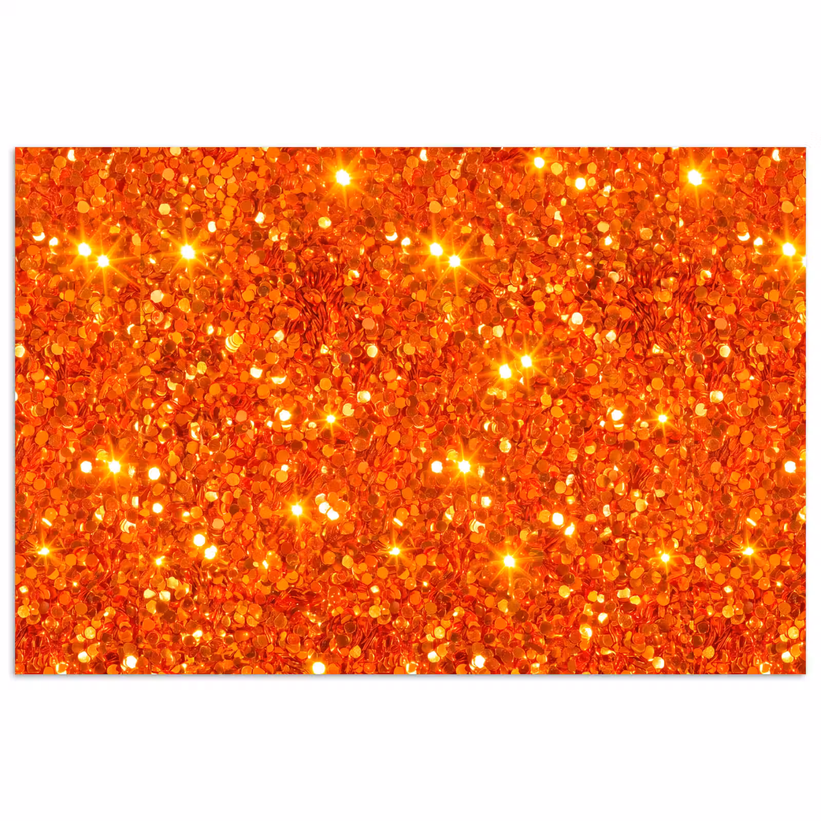 Poster - Glitzer – Orange – Abstrakt — 1