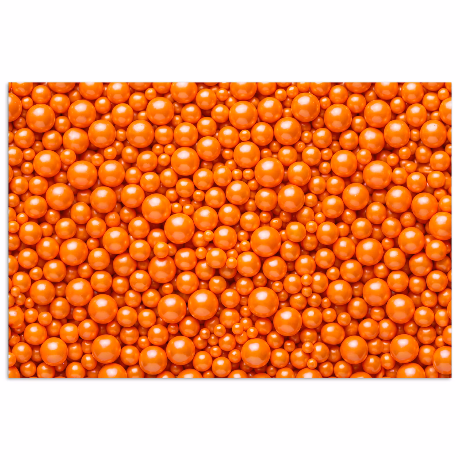 Poster - Süßigkeiten – Orange – Muster — 1