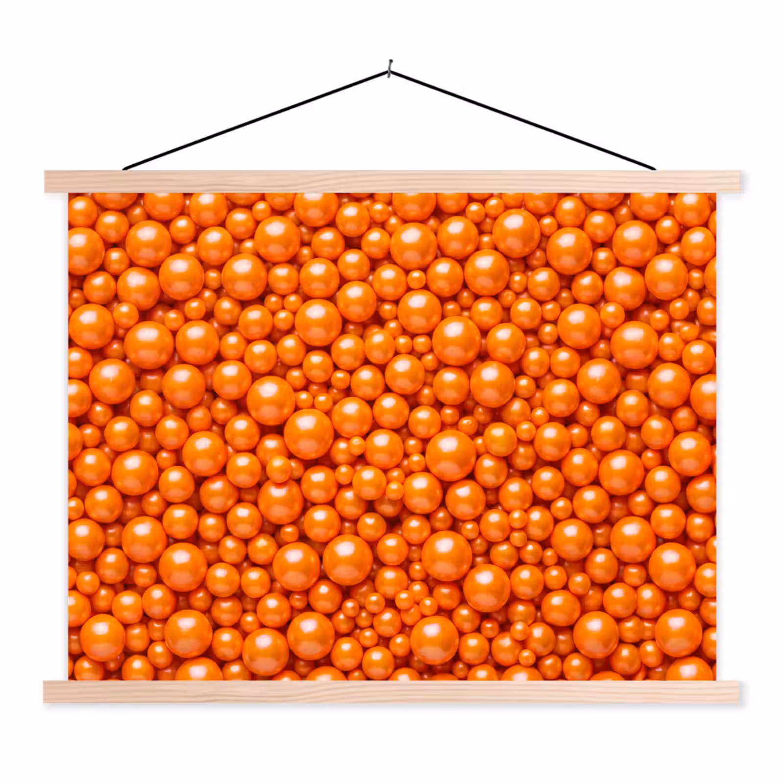 Stoffbild - Süßigkeiten – Orange – Muster — 1