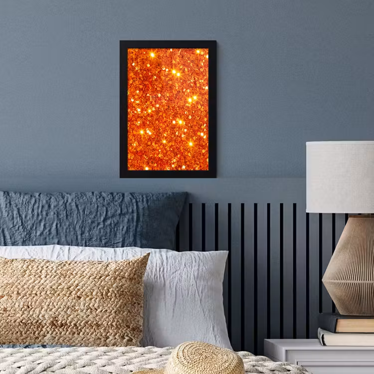 Bilder mit Rahmen - Glitzer – Orange – Abstrakt — 3