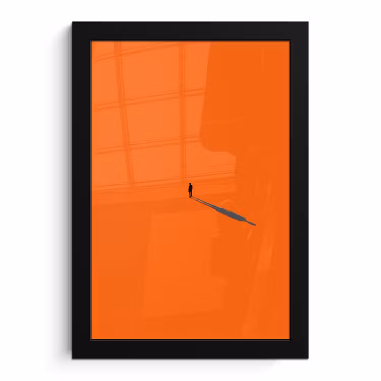 Bilder mit Rahmen - Person – Schatten – Orange — 1
