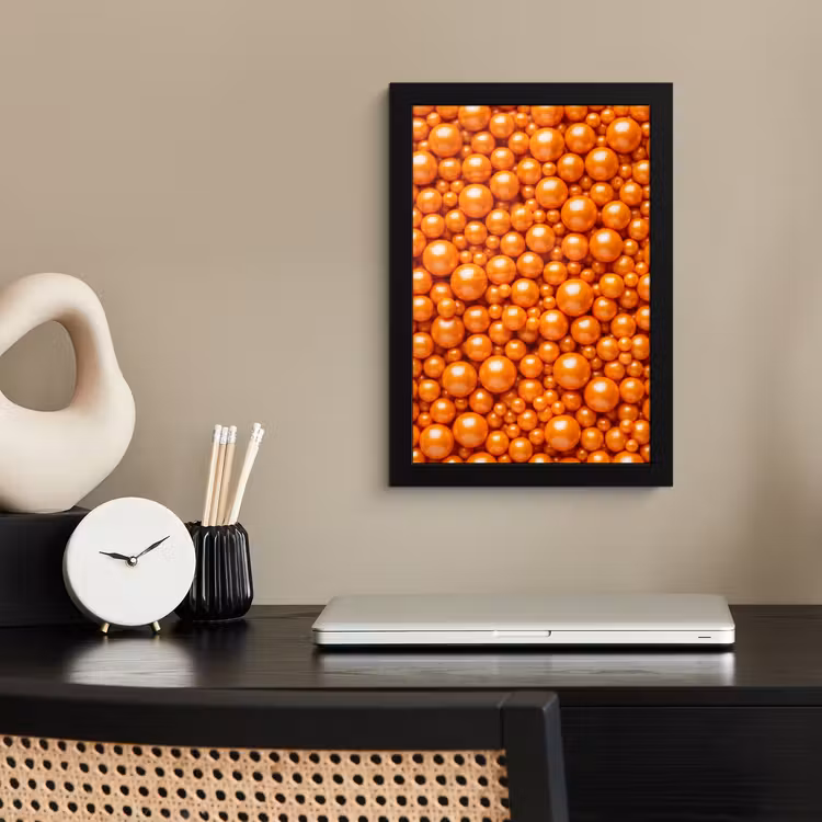 Bilder mit Rahmen - Süßigkeiten – Orange – Muster — 2