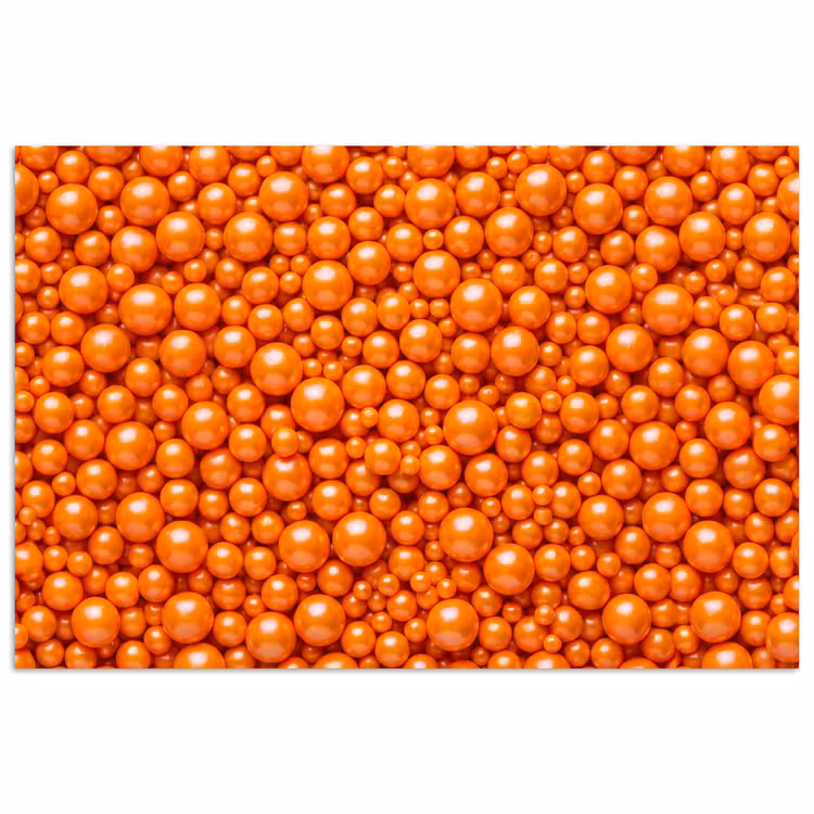 Poster - Süßigkeiten – Orange – Muster — 1