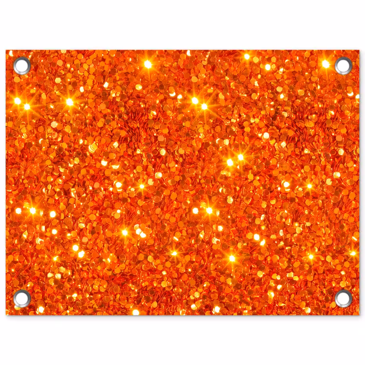 Gartenposter - Glitzer – Orange – Abstrakt — 1