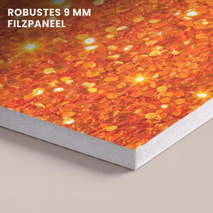 Akustikbild - Glitzer – Orange – Abstrakt — 5
