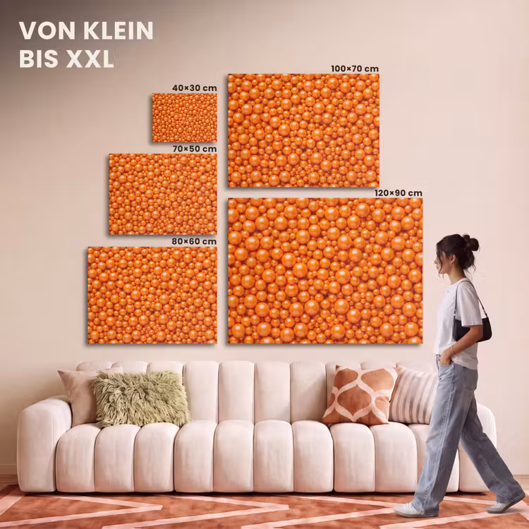 Akustikbild - Süßigkeiten – Orange – Muster — 7