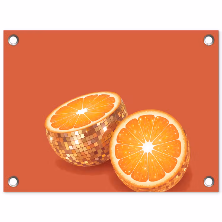 Gartenposter - Früchte – Disco – Gold — 1