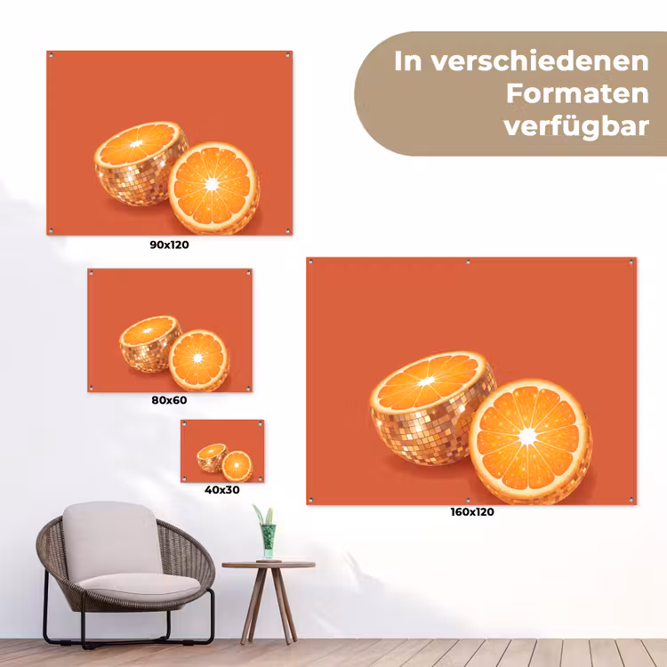 Gartenposter - Früchte – Disco – Gold — 6