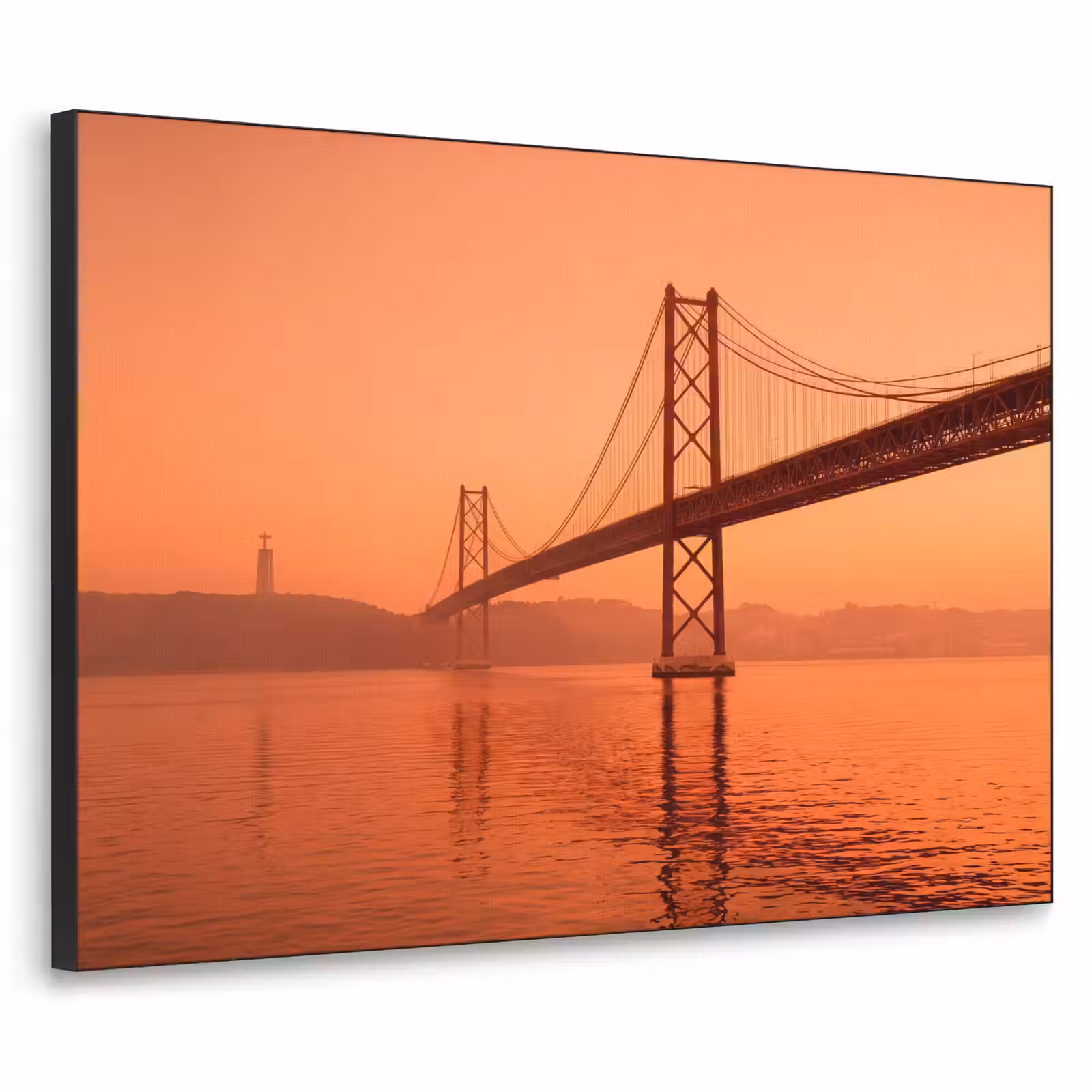 Art Frame - Brücke – Wasser – Orange — 1