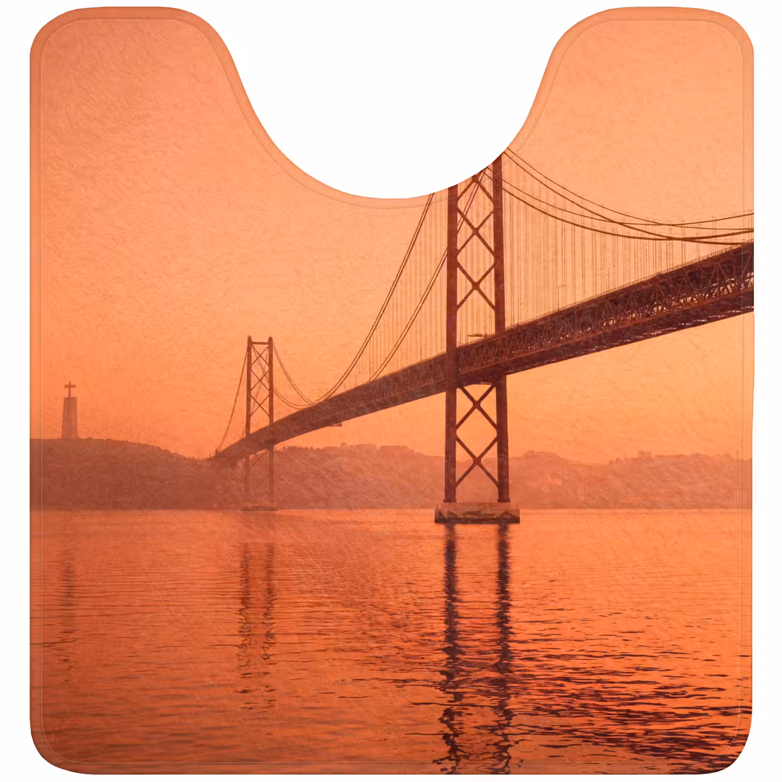 WC Vorleger - Brücke – Wasser – Orange — 1