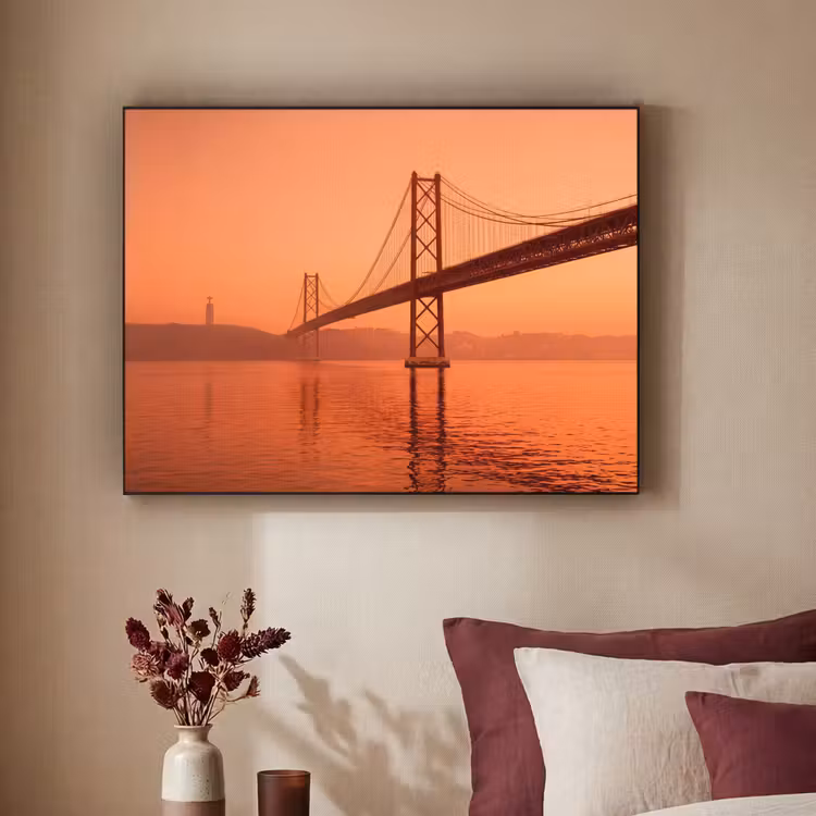 Art Frame - Brücke – Wasser – Orange — 2