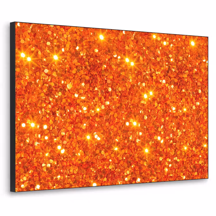 Art Frame - Glitzer – Orange – Abstrakt — 1