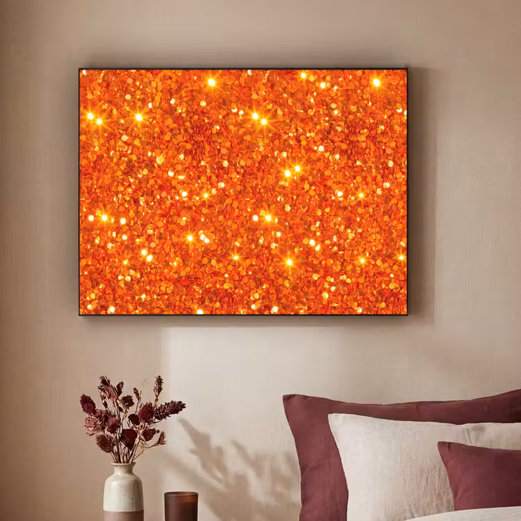 Art Frame - Glitzer – Orange – Abstrakt — 2