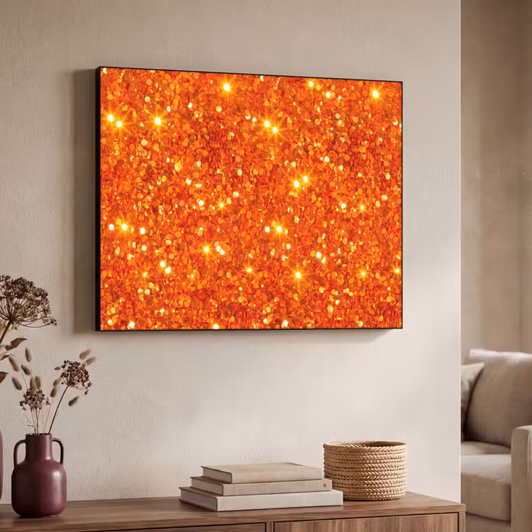 Art Frame - Glitzer – Orange – Abstrakt — 3