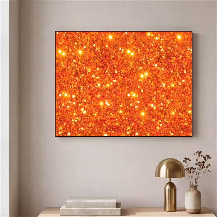 Art Frame - Glitzer – Orange – Abstrakt — 4