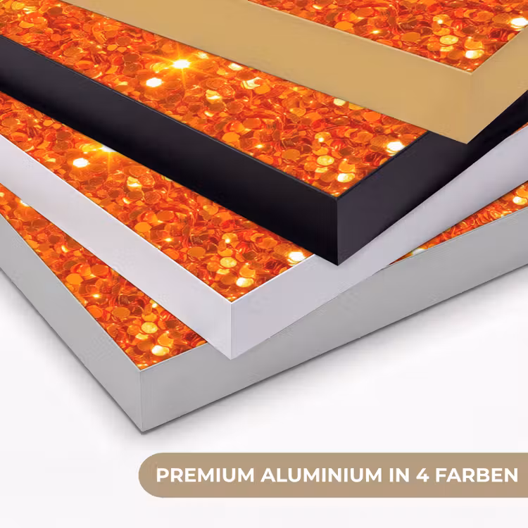 Art Frame - Glitzer – Orange – Abstrakt — 5