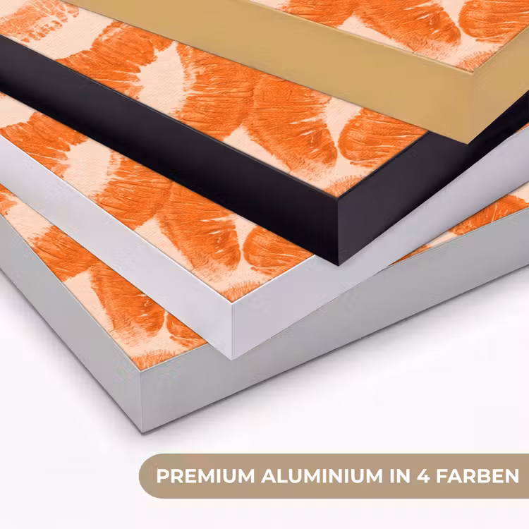 Art Frame - Orangefarbene Kussabdrücke – Liebe — 5