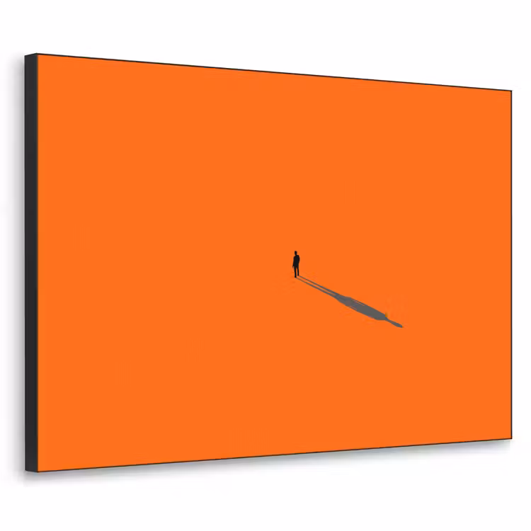 Art Frame - Person – Schatten – Orange — 1