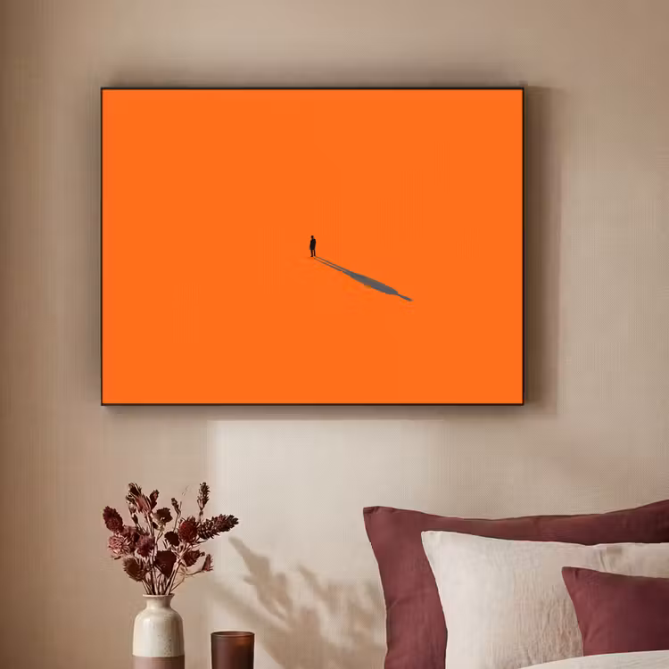 Art Frame - Person – Schatten – Orange — 2