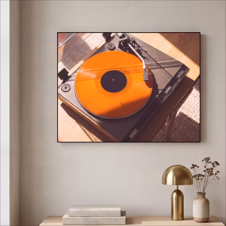 Art Frame - Plattenspieler – Orange – Musik — 4
