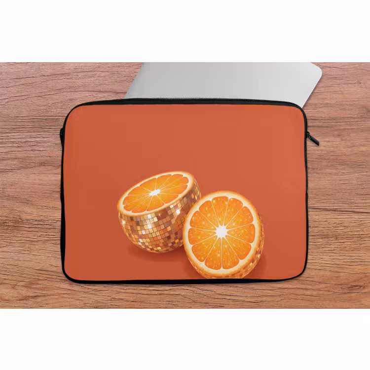 Laptop hülle - Frucht – Disco – Gold — 2