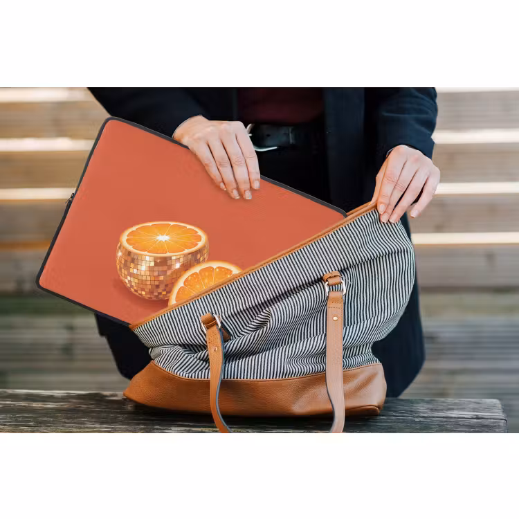 Laptop hülle - Frucht – Disco – Gold — 4
