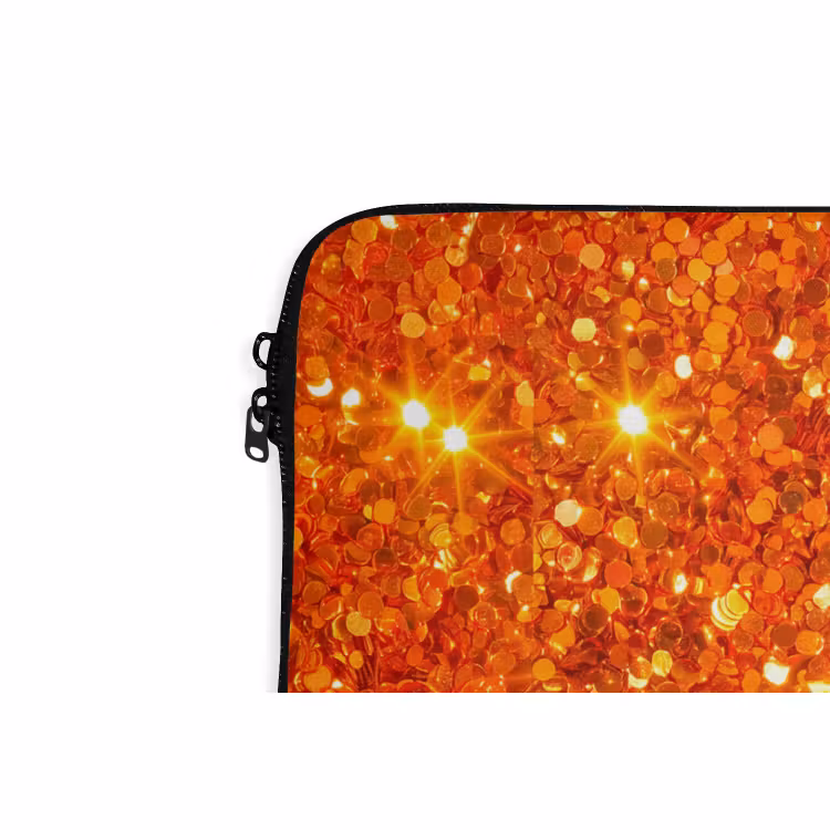 Laptop hülle - Glitzer – Orange – Abstrakt — 5