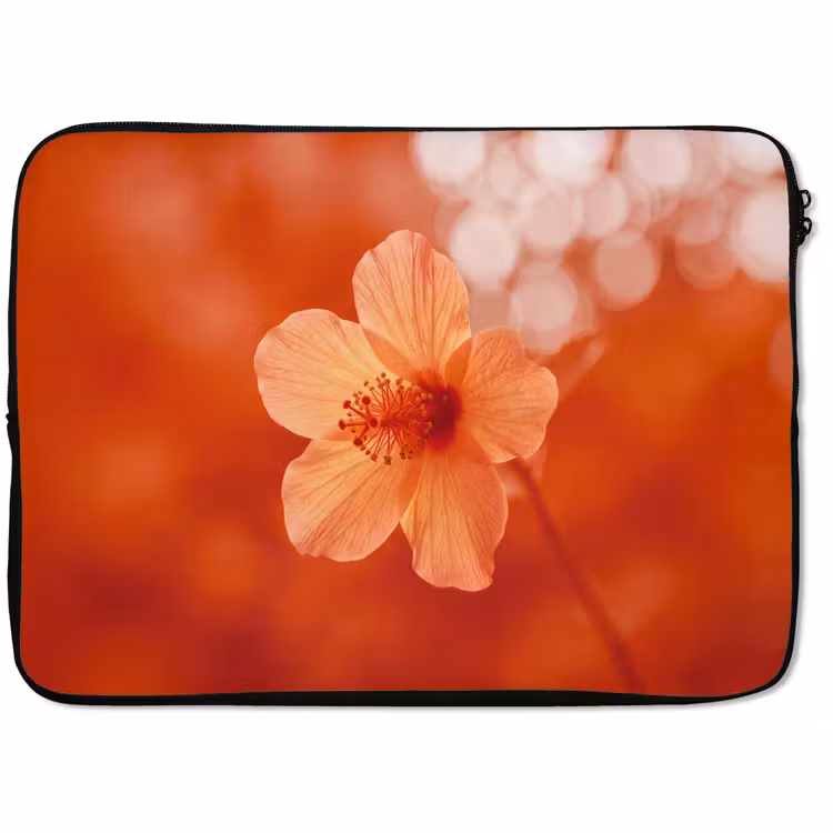 Laptop hülle - Orangefarbene Blume – Makro — 1