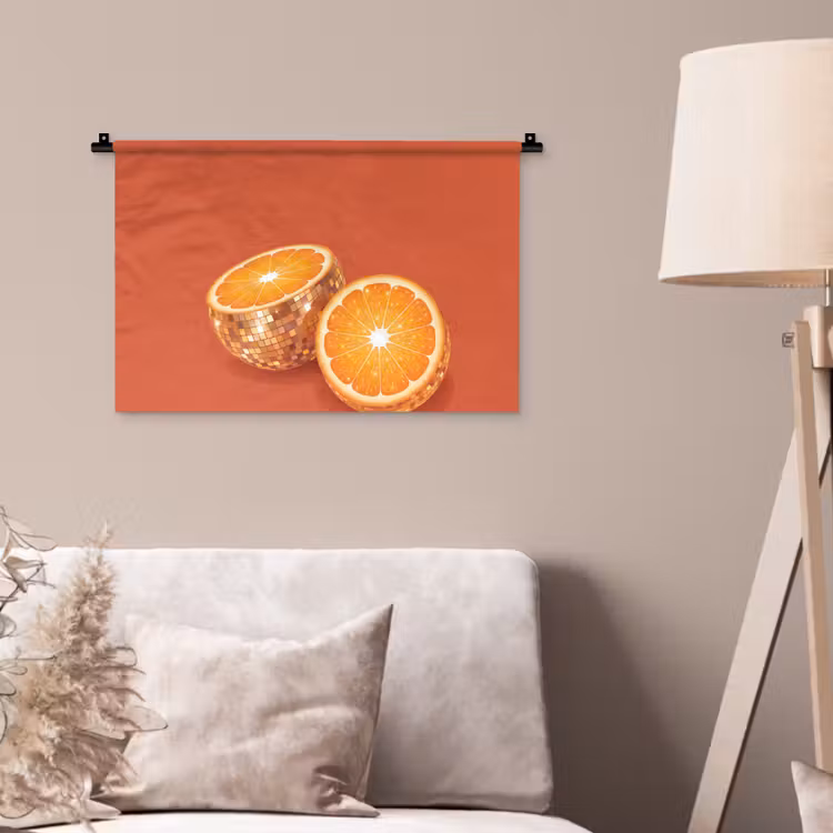 Wandteppich - Frucht – Disco – Gold — 2