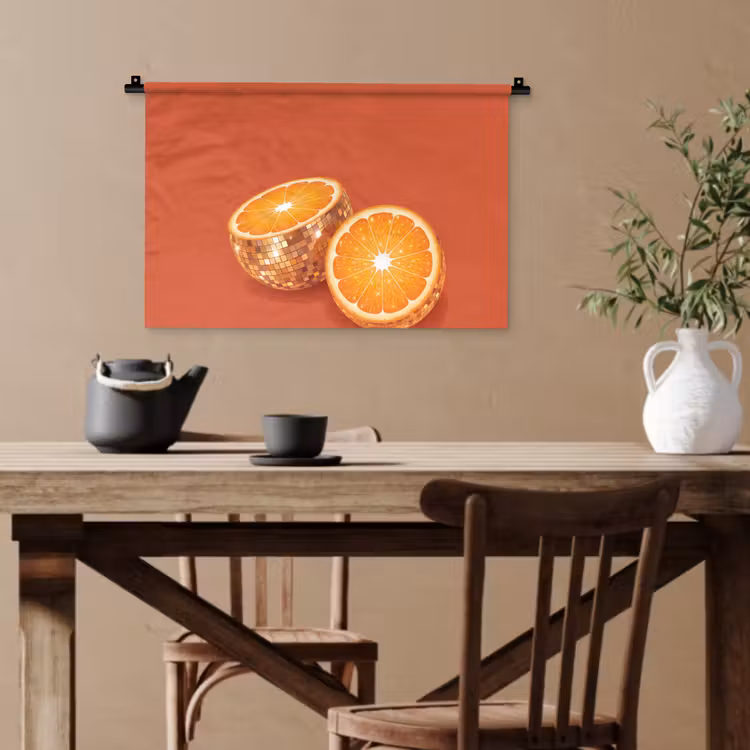Wandteppich - Frucht – Disco – Gold — 3