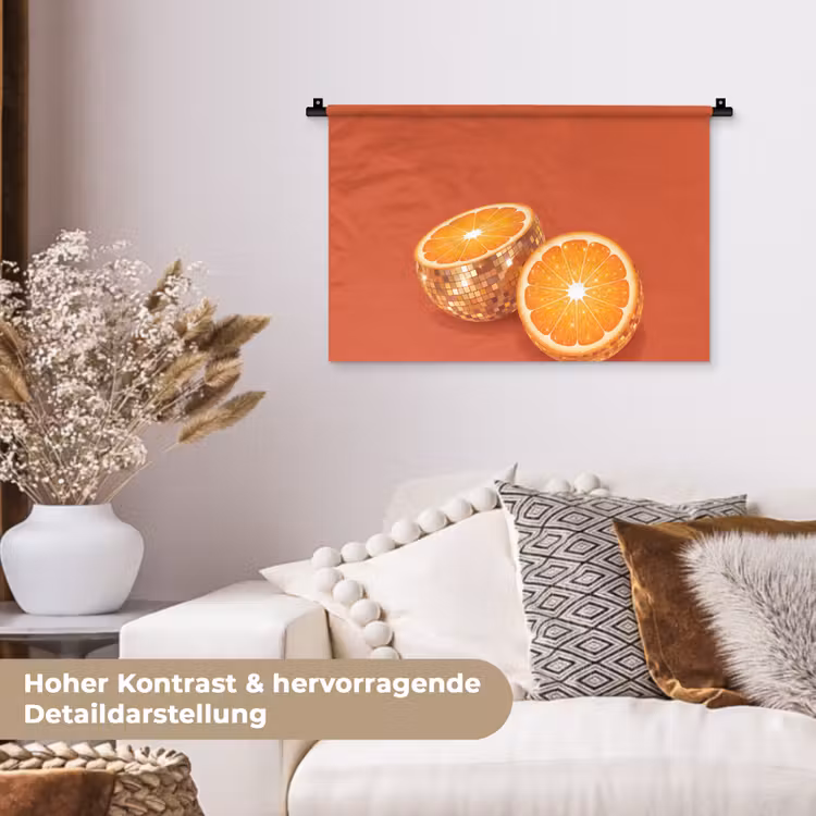 Wandteppich - Frucht – Disco – Gold — 6