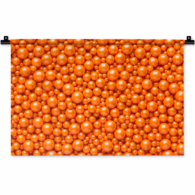 Wandteppich - Süßigkeiten – Orange – Muster — 1
