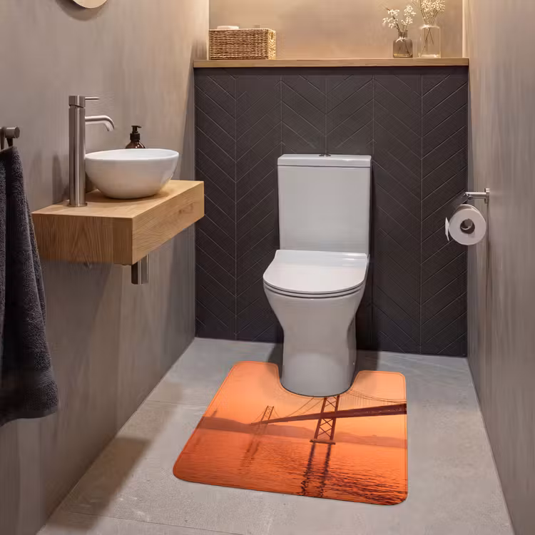 WC Vorleger - Brücke – Wasser – Orange — 2