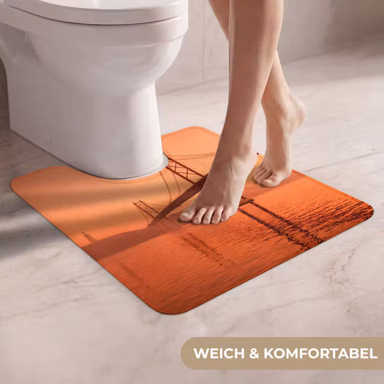 WC Vorleger - Brücke – Wasser – Orange — 5