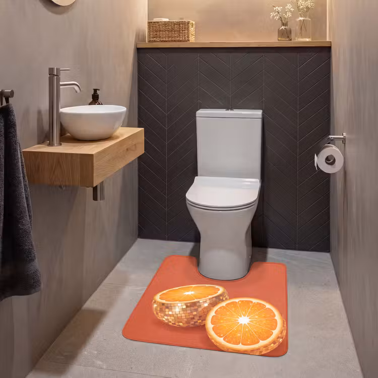 WC Vorleger - Früchte – Disco – Gold — 2