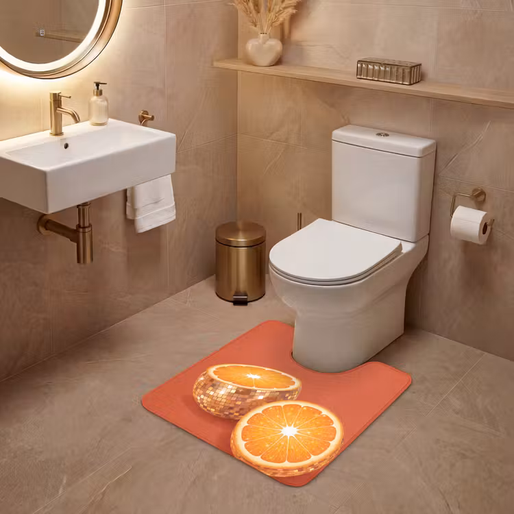WC Vorleger - Früchte – Disco – Gold — 4