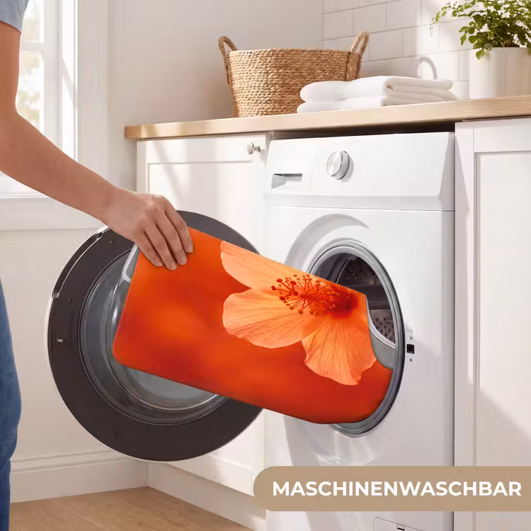 WC Vorleger - Orangefarbene Blume – Makro — 7
