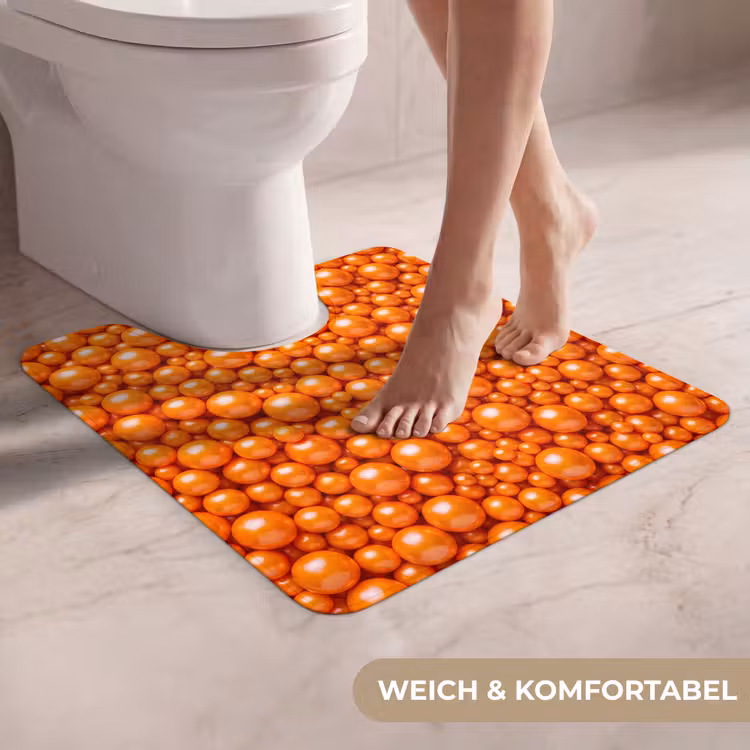 WC Vorleger - Süßigkeiten – Orange – Muster — 5