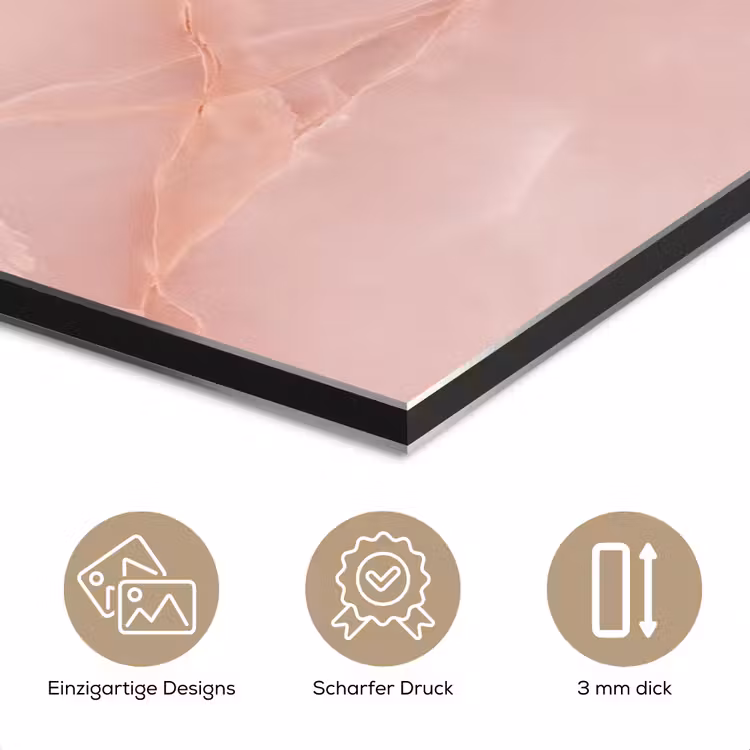 Alu-Dibond-Bild - Textur – Rosa – Muster — 7