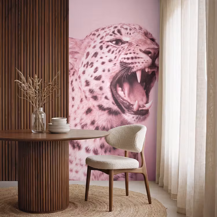 Tapete - Rosa Katze – Modern — 4