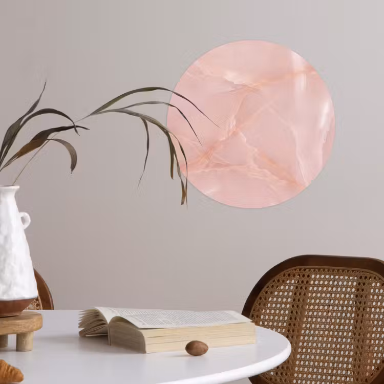 Runde Tapete - Textur – Rosa – Muster — 4
