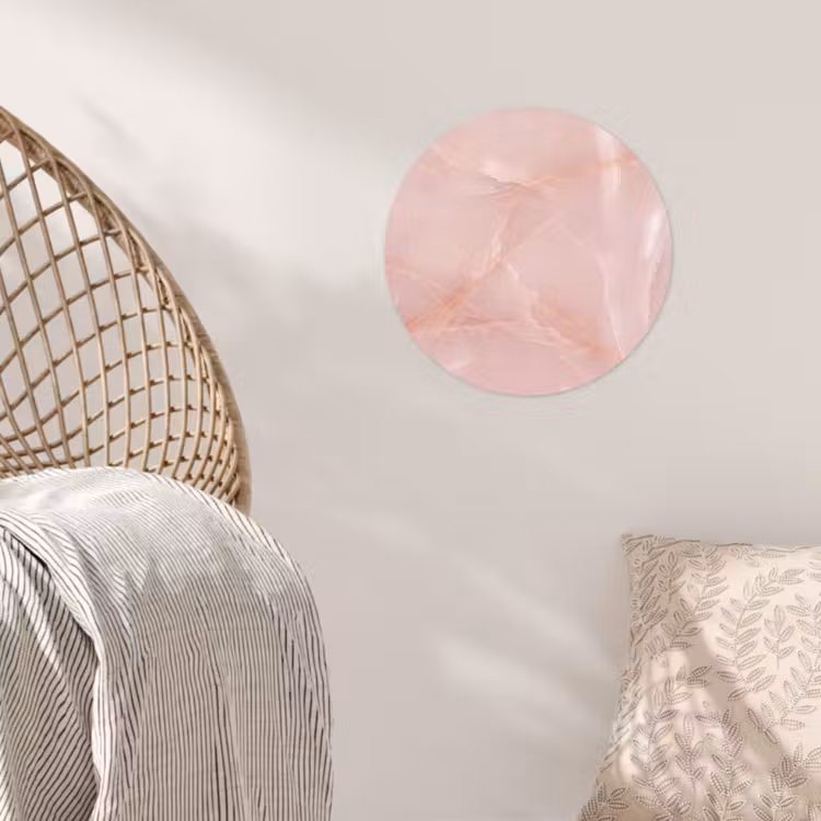 Runde Tapete - Textur – Rosa – Muster — 5