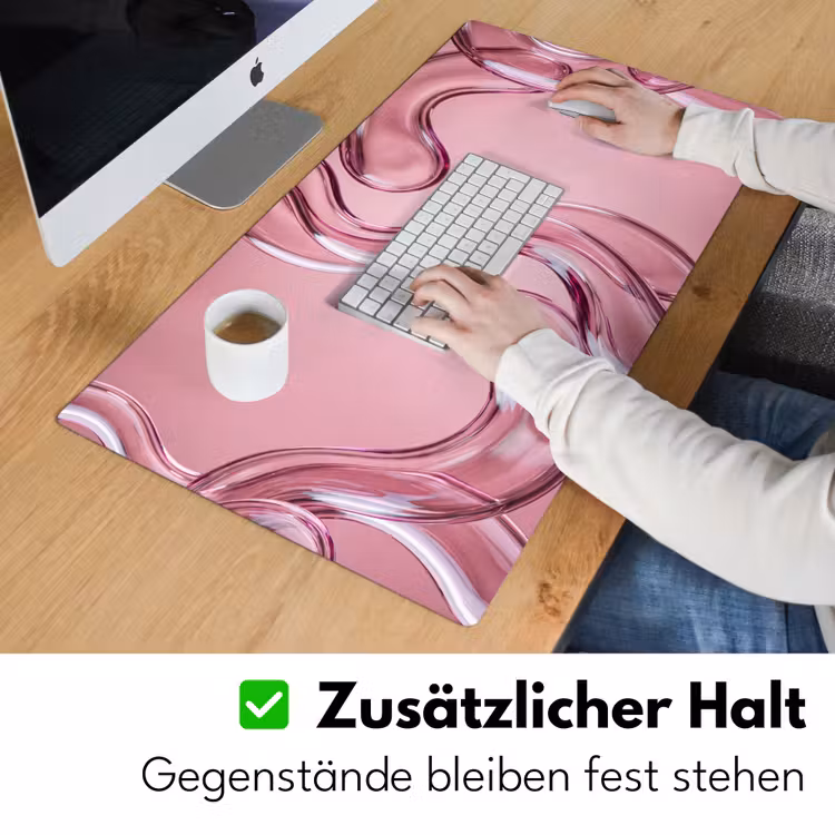 Schreibtischunterlage - Form – Abstrakt – Rosa — 3
